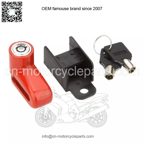 Anti Theft Disc Brake Rotor Wheel Lock For Scooter Bike Bicycle Motorcycle NEW - Image 4