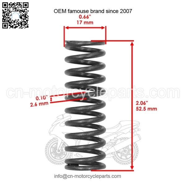 90501-224A8-00 Clutch Spring For Yamaha YFZ450 2004-2005 / YFZ450 SE 2005-2006 - Image 2
