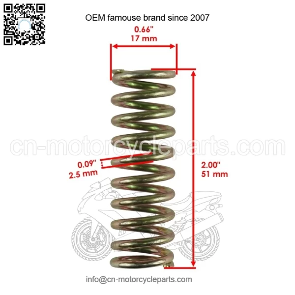 Clutch Springs For Yamaha Tenere 700 XTZ07 21-25 / FZ07 2015-17 / 90501-237L0-00 - Image 2