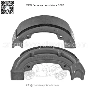 Honda QR50 rear brake shoes (1983-1987) H302 style