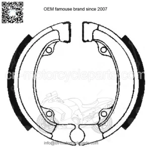 New Brake Shoes Inc Springs Fits Honda QR 50