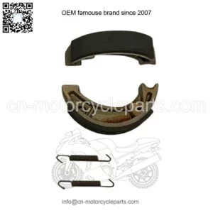Pair Brake Shoes Rear Honda Qr 50 From 1993