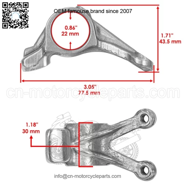 Polaris Scrambler 500 2X4/4X4 1997-2011 Camshaft Exhaust Valve Rocker Arm - Image 2