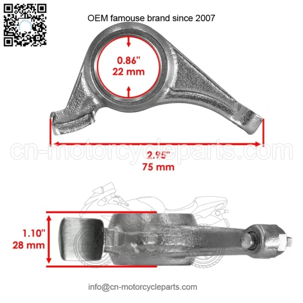 Polaris Scrambler 500 2X4/4X4 1997-2012 Camshaft Intake Valve Rocker Arms (2) - Image 2