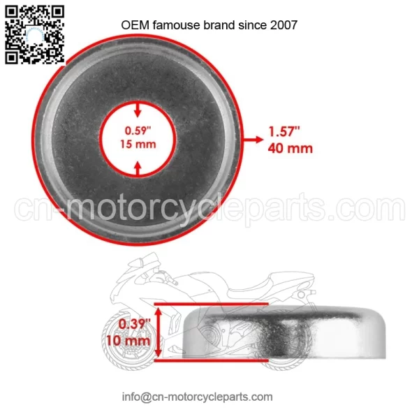 4 Sets Swing Arm Dust Seal Cap For Honda TRX450R Kickstart 2006 2007 2008 2009 (For: Honda) - Image 2