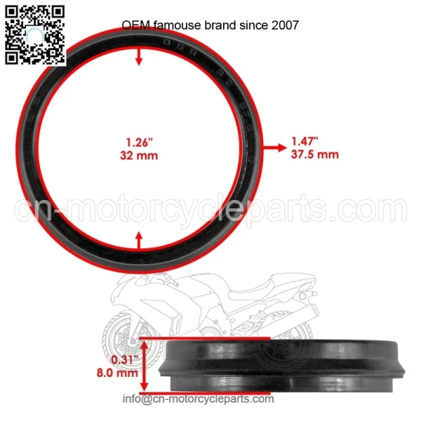 Swing Arm Oil Seal For Yamaha Big Wheel 200 BW200 1985-1988 / RD200 1974-1976 - Image 2