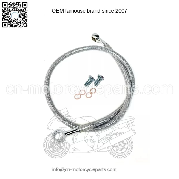 Streamline Steel Braided Rear Brake Line Stock Length Clear TRX250R TRX 250R