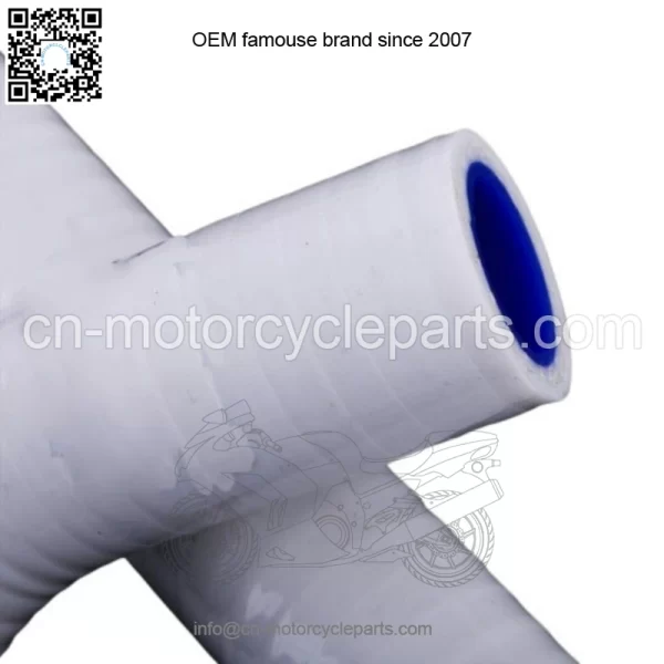 For 2006-2018 Honda TRX450R TRX450ER White Silicone Coolant Radiator Hose Kit - Image 3