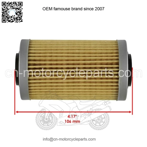 Oil Filter w/ O-Rings For Sea-Doo GTI SE 130 / GTI SE 155 08-15 / GTX 155 08-17 - Image 2