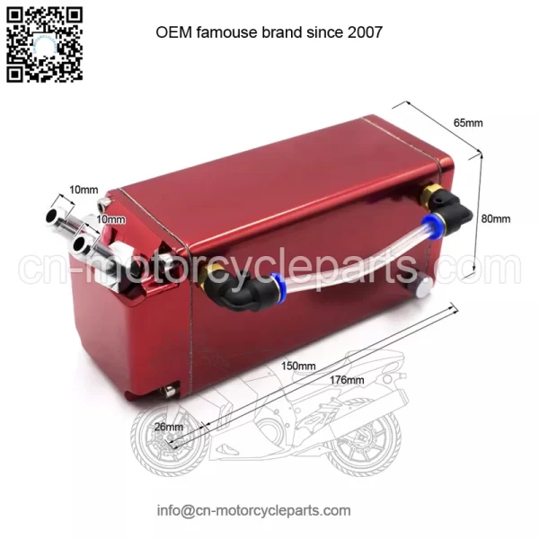 05003 Engine Oil Breathing Pot # Red - Image 2
