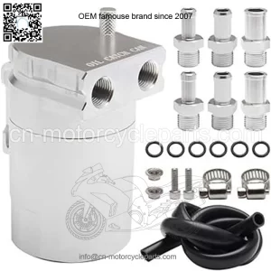 05007 Engine Oil Breathing Pot # Silver