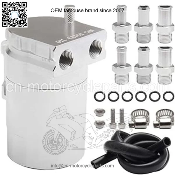 05007 Engine Oil Breathing Pot # Silver