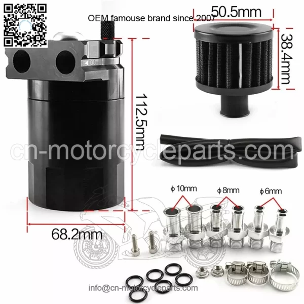 05008 Engine Oil Breathing Pot # Black - Image 2