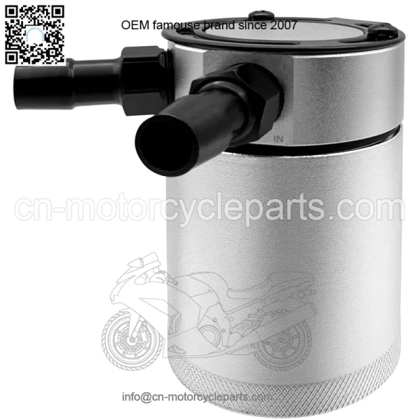 05018 Oil Breather Pot # Silver - Image 3