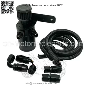 05018 Oil Breather Pot Oil Distribution Pipe-AN6# Black