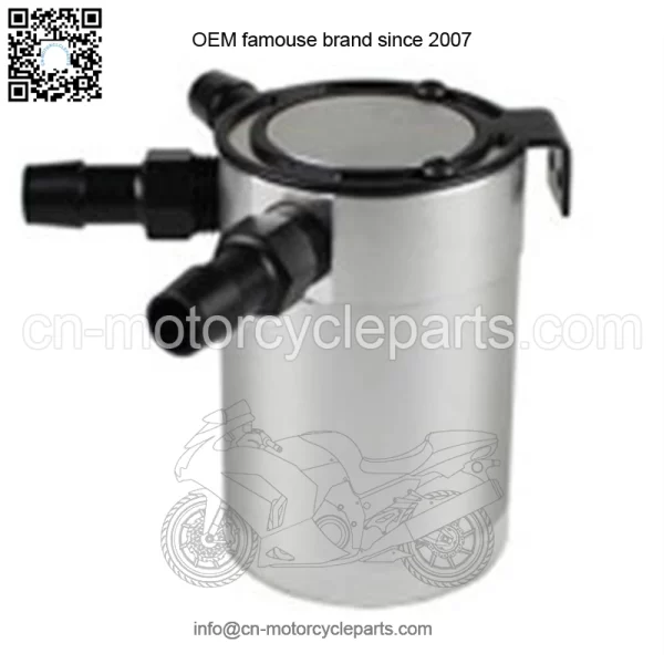 05019 Oil Breather Pot # Silver