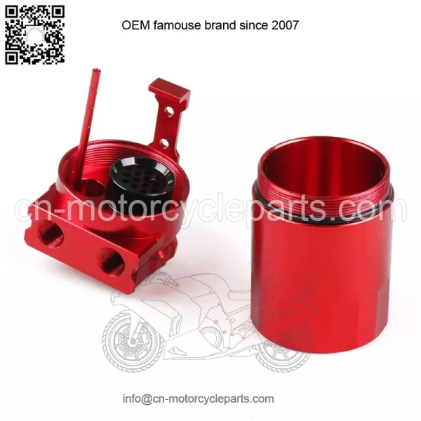 0503 2 Engine Oil Breather Pot # Red - Image 3