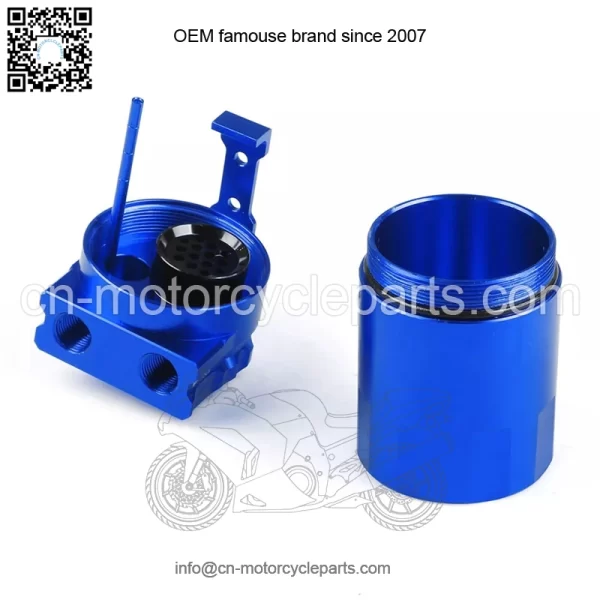 05032 Engine Oil Breather Pot with Air Filter # Blue - Image 3