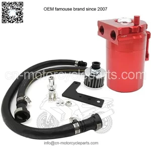 05032 Engine Oil Breather Pot with Air Filter # Red