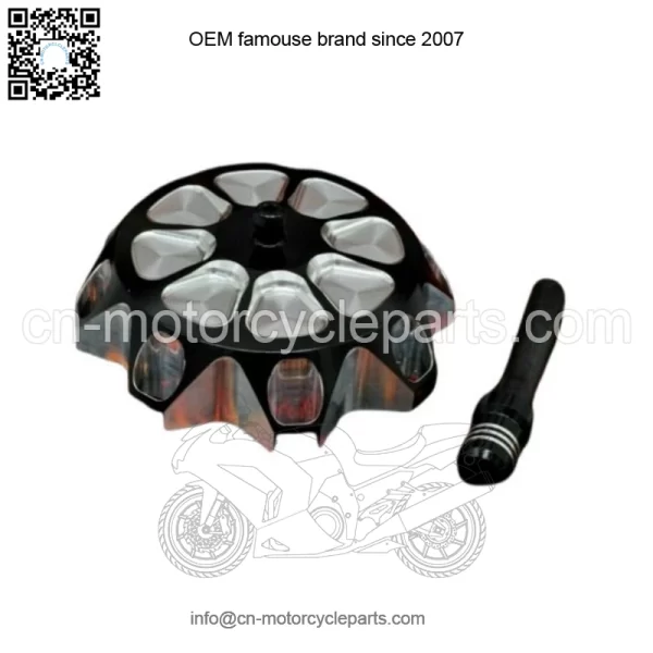 aluminum GAS CAP Yamaha Banshee YFZ450 Raptor 660 Warrior Blaster BLACK