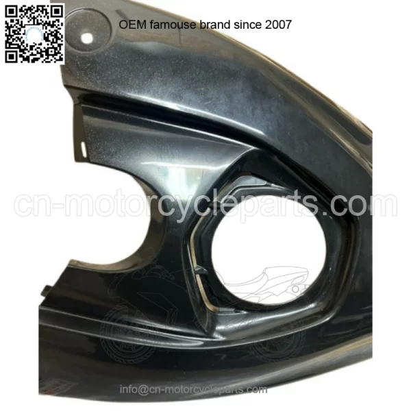 06-13 YAMAHA YFZ450 OEM GAS TANK COVER METALLIC  BLACK YFZ 450 - Image 3