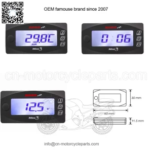 digital thermometer blue Koso mini 3 z czujnikami