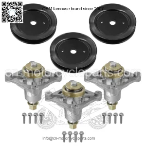 604214 603988 52" Deck Spindle & Pulley For Hustller Raptor Limited Raptor EX
