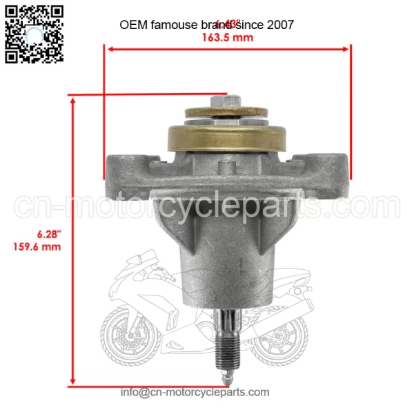 604214 603988 52" Deck Spindle & Pulley For Hustller Raptor Limited Raptor EX - Image 2