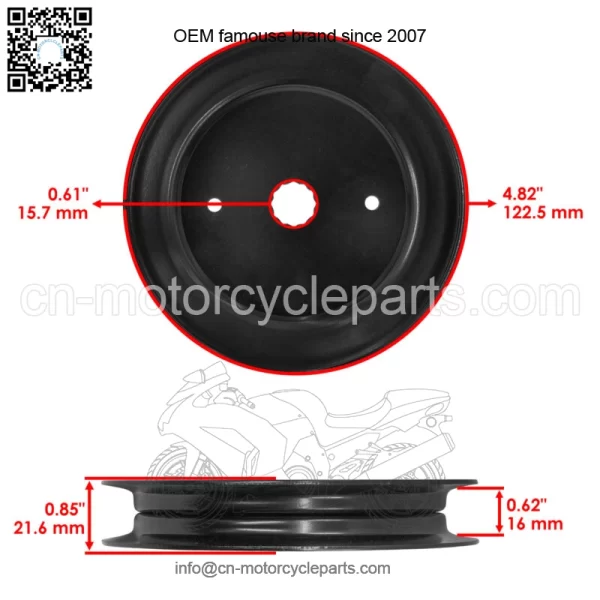604214 603988 52" Deck Spindle & Pulley For Hustller Raptor Limited Raptor EX - Image 4