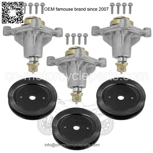 604214 603988 52" Deck Spindle & Pulley For Hustller Raptor Limited Raptor EX - Image 5