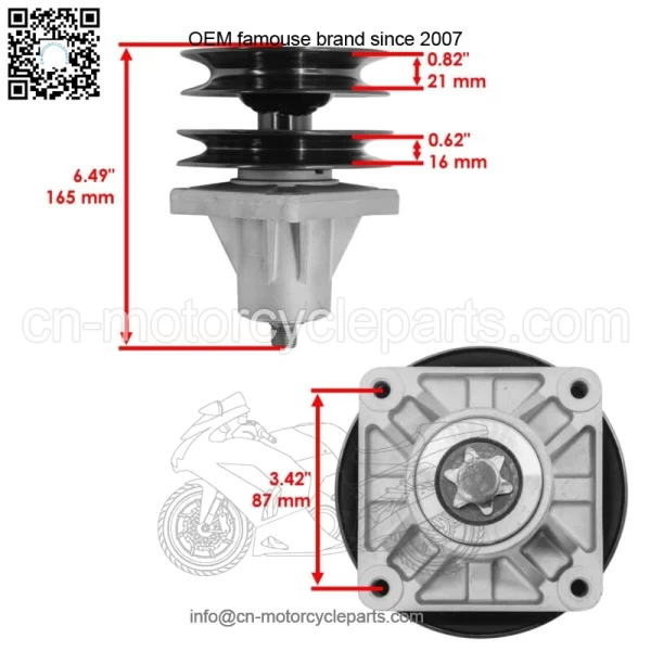 46" Deck Spindles for White Outdoor GT205 GT-205 14BU836H190 1998-1999 - Image 4