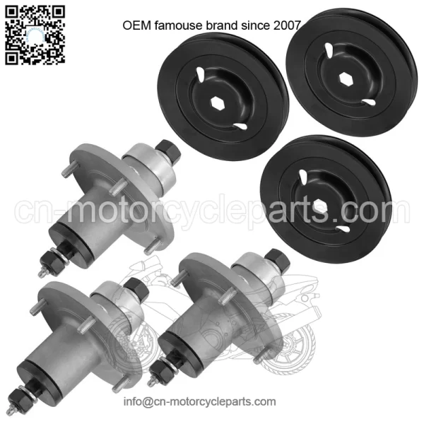 AM137483 M155979 48" Deck Spindle & Pulleys For John Deere Z245 Z255 Z355E - Image 4