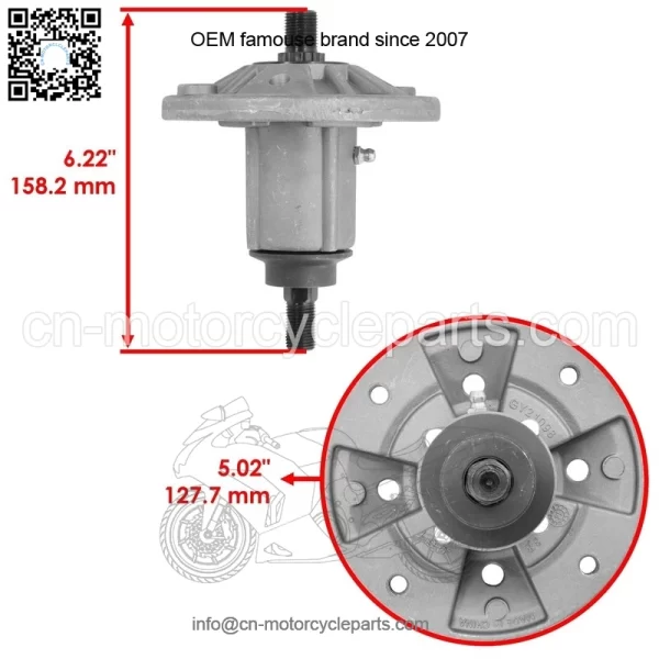 Deck Spindle & Pulley for John Deere 190C D170 E180 G110 LA150 LA175 S180 54" - Image 2