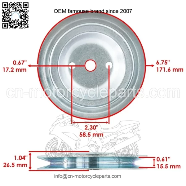 Deck Spindle & Pulley for John Deere 190C D170 E180 G110 LA150 LA175 S180 54" - Image 3