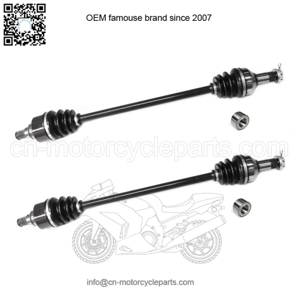 Set of Front Axles & Wheel Bearings for Arctic Cat Wildcat 1000 12-15
