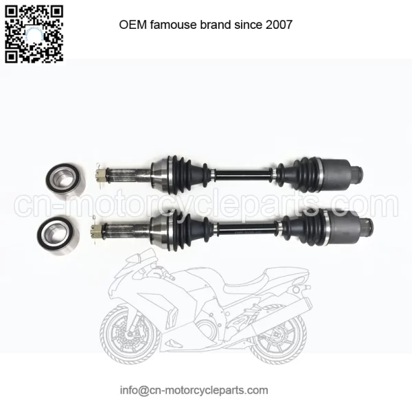 Set of Rear Axles & Bearings for Polaris Sportsman 400 500 & 800 11-15
