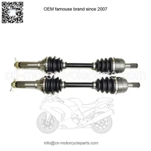 Pair of Front Axles for Yamaha Wolverine 350 4x4 2001-2005