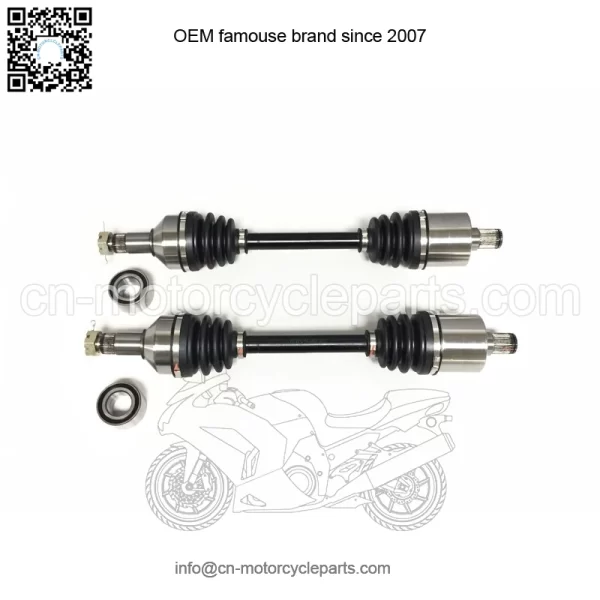 Set of Rear Axles & Wheel Bearings for Arctic Cat Wildcat Trail 700 14-20 - Image 2