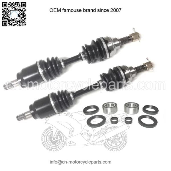 Set of Front Axles & Wheel Bearing Kits for Honda Foreman 450 1998-2004