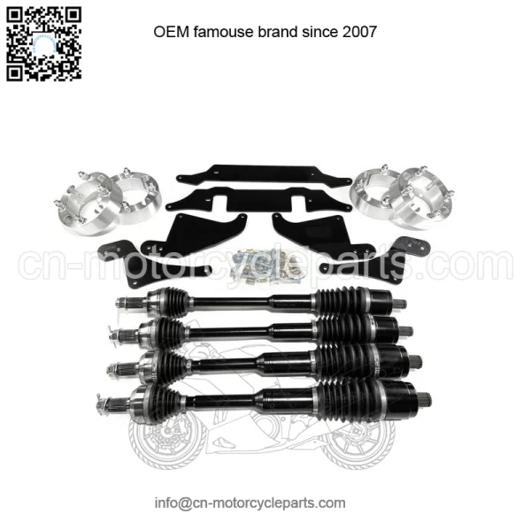 Axles 2" Lift Set with Wheel Spacers for Polaris RZR S 900 & S 1000 - Image 2