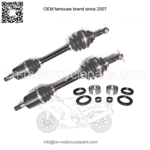 Set of Front CV Axles & Wheel Bearings for Honda Rincon 650 2003-2004