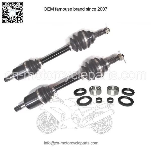 Set of Front CV Axles & Wheel Bearings for Honda Rincon 650 2003-2004 - Image 2