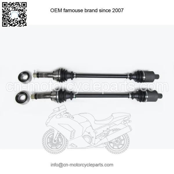 set of Rear Axles & Wheel Bearings for Polaris RZR 900 XP XP4 2011-2014 - Image 2