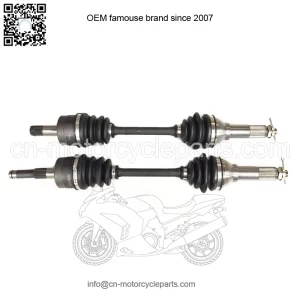 Pair of Front Axles for Yamaha Grizzly 660 4x4 2002