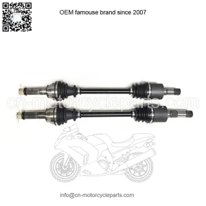 Pair of Rear Axles for Polaris Ranger 500 700 800, 2204857 2204858