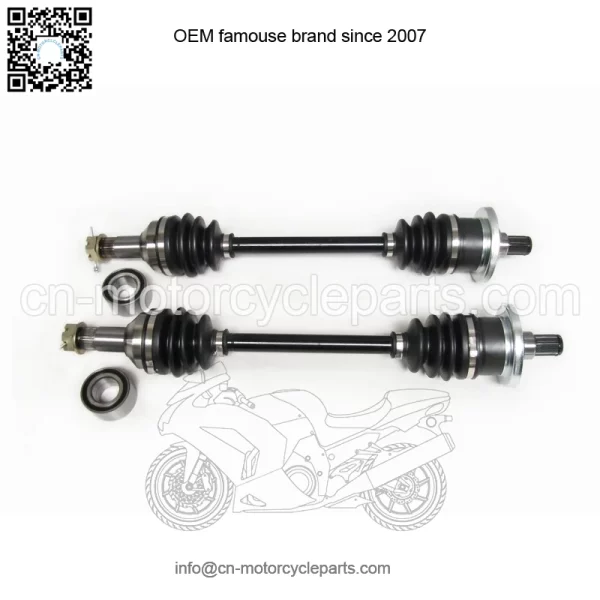 Set of Front Axles & Bearings for Arctic Cat 450 500 550 650 700 1000
