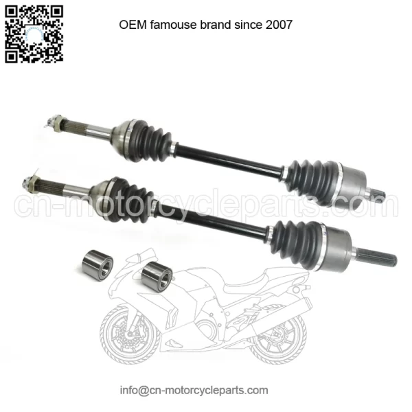 Set of Rear Axles & Wheel Bearings for Kawasaki Teryx 750 2008-2011 - Image 2