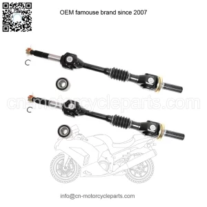 Set of Rear Axles & Bearings for Kawasaki Mule 3000 3010 4000 & 4010