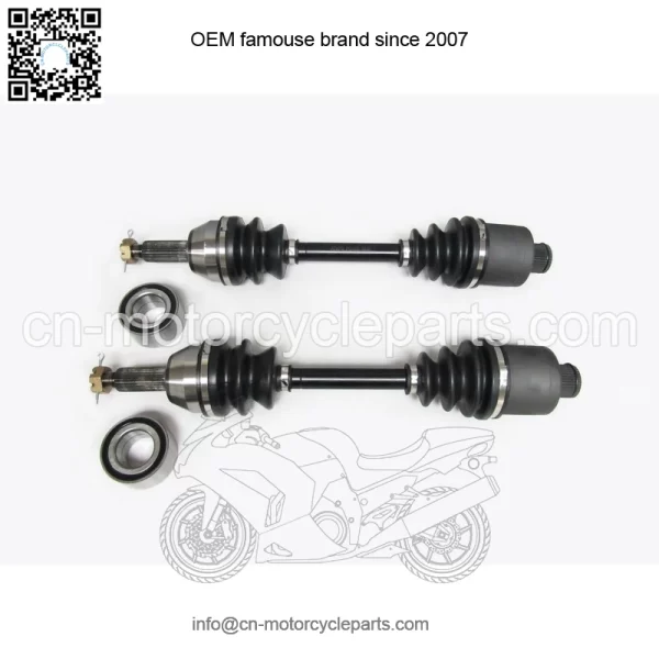 Pair of Rear Axles & Wheel Bearings for Polaris Sportsman 700 2002