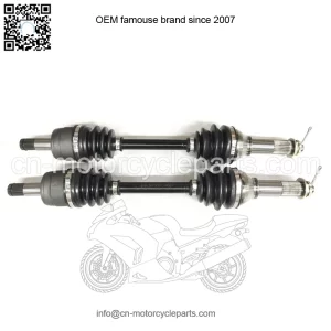 Pair of Front Axles for Yamaha Grizzly, Bruin, Kodiak, & Wolverine 4x4